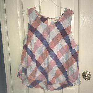 Pink and Blue Blouse